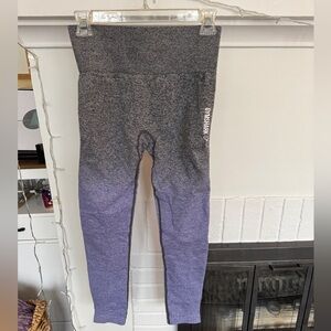 Gymshark Charcoal and Lavender Leggings